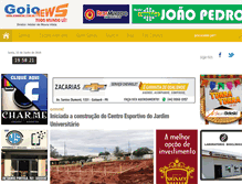 Tablet Screenshot of goionews.com.br